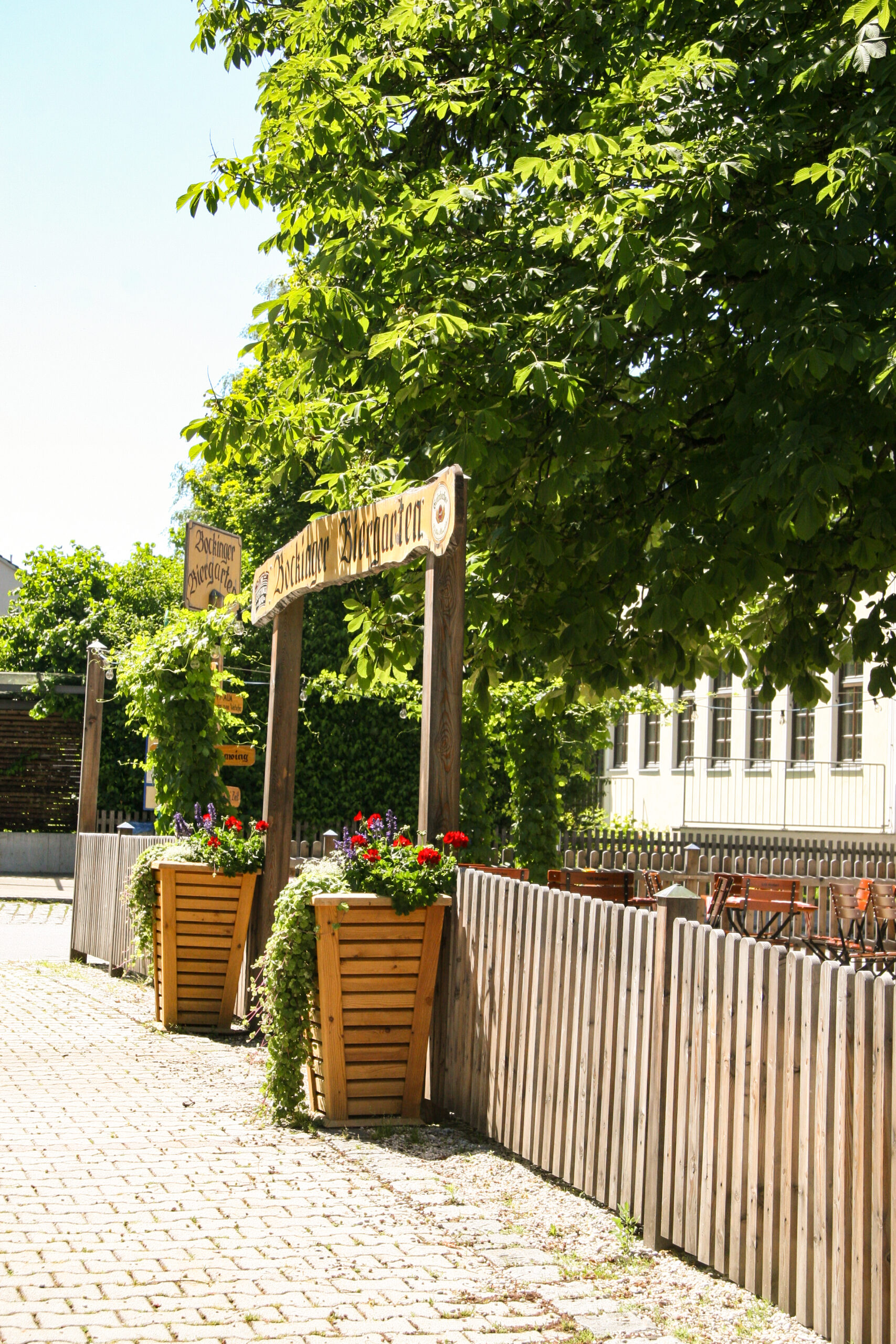Biergarten Eingang